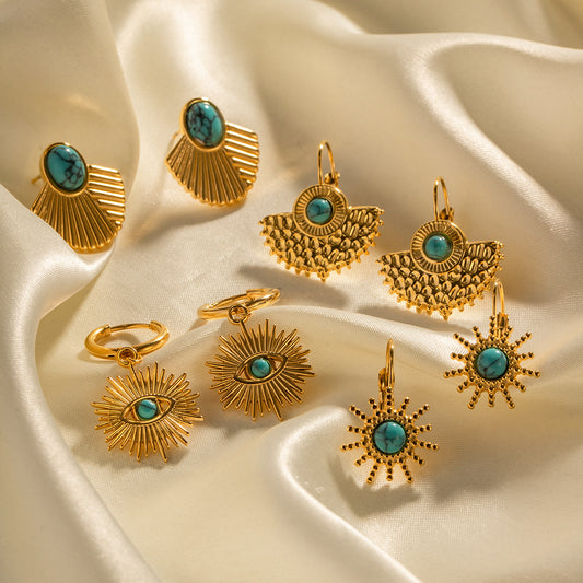 Turquoise earrings collection: Flawlessly crafted, high-quality designs for versatile fashion.